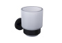 Стакан для зубных щёток в комплекте с креплением Piave черный мат. 3015-0003-AB, шт