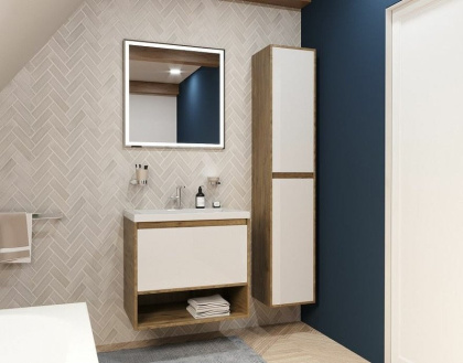 Пенал подвесной Monaco Wood правосторонний (ШхГхВ) 350х350х1748