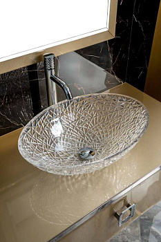 Столешница стекло 100см прямая Светлое золото Столешница стекло 100см прямая Светлое золото