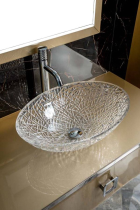 Столешница стекло 100см прямая Светлое золото Столешница стекло 100см прямая Светлое золото