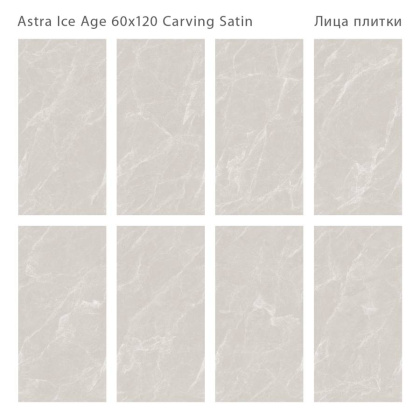 Керамогранит ASTRA ICE AGE 60x120 CARVING SATIN, LunaRossa