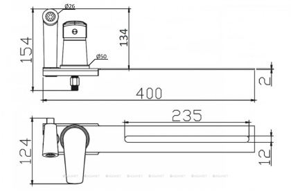 Orange Sofi M43-831cr Смеситель с гигиеническим душем для установки на унитаз. Цвет: хром