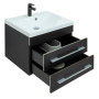 Тумба под раковину Aquanet Верона 58 New черный матовый