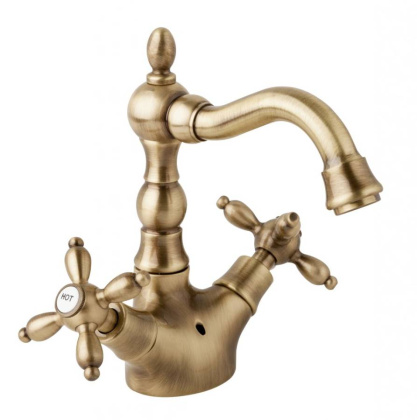 Смеситель ATLANTIS-NOSTALGIA-LS2-02 Исполнение: Бронза, Ручки: Бронза  Смеситель ATLANTIS-NOSTALGIA-LS2-02 Исполнение: Бронза, Ручки: Бронза