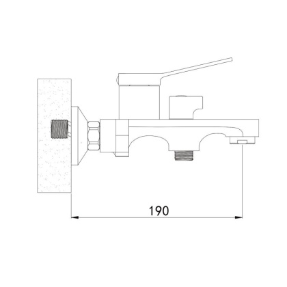 Смеситель для ванны Shevanik S62 S6202