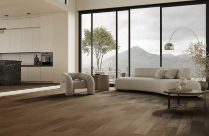 Кварцевый паркет Quartz Parquet Классик Дуб Брауни, 413, 5/0,6 мм