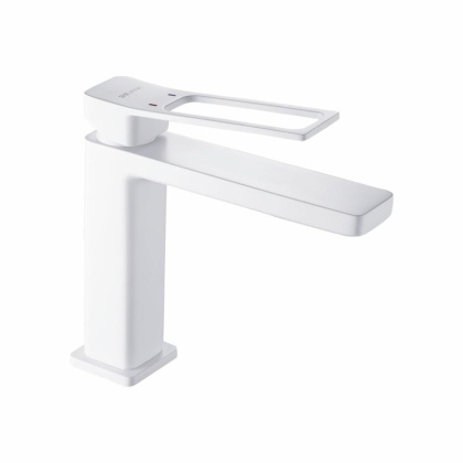 Смеситель для раковины латунь, белый S6901C Смеситель для раковины латунь, белый S6901C