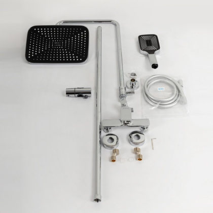 DUE Душевая стойка со смесителем, хром DUE-DOCM-CRM DUE Душевая стойка со смесителем, хром DUE-DOCM-CRM