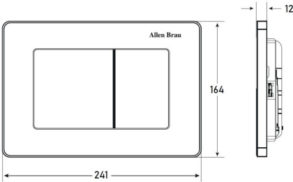 Клавиша смыва Allen Brau Infinity 9.20006.BN сталь браш