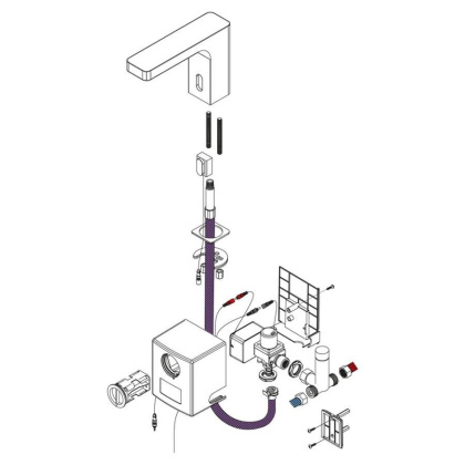Смеситель Timo Torne 4313/17F для раковины сенсорный, золото матовое