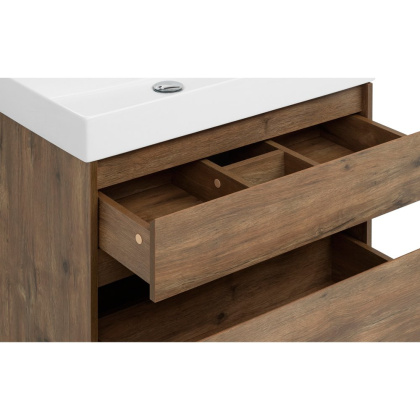 Мебель для ванной Aquanet Nova Lite 75 дуб рустикальный (2 ящика)