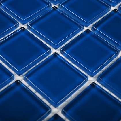 Мозаика стеклянная Deep blu (чип 4*25*25) 300*300(22шт-1.98м2), м2