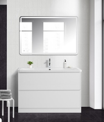 Тумба с раковиной напольная BelBagno ALBANO 120 Bianco Lucido, раковина белая