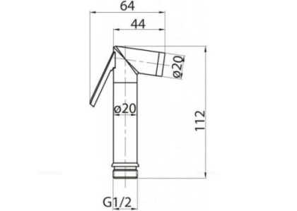 CZR-ID1-01 Душ гигиенический, хром