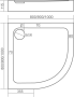 Душевой поддон акриловый Creto Roma 900х900 8-1003