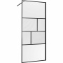 Душевая перегородка Walk-In VSW-1HC800CFB, 800*2000, черный, стекло прозрачное/рифленое