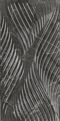 Коррер чёрный глянцевый структура обрезной 30x60x1