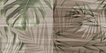 Плитка настенная Organic табачный узор 08-01-17-2454 20х40 (15шт/1,2м2), м2