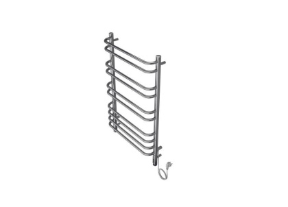Полотенцесушитель электрический Aquatek (Акватек) Пандора П10 500х900 мм, подключение скрытое к сети электропитания / электропровод с вилкой, с терморегулятором и таймером quick touch, нержавеющая сталь AISI 201, гарантия 5 лет