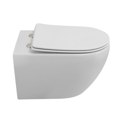 STREAM Унитаз подвесной безободковый со смывом "Торнадо" с сиденьем дюропласт soft close, CZR-2426-TH-TOR/SC