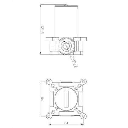 Элемент скрытого монтажа OMNIRES BOXBI01
