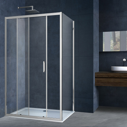 Душевой уголок Alpha VSR-3AL8013CL, 1300*800, хром, стекло прозрачное Душевой уголок Alpha VSR-3AL8013CL, 1300*800, хром, стекло прозрачное