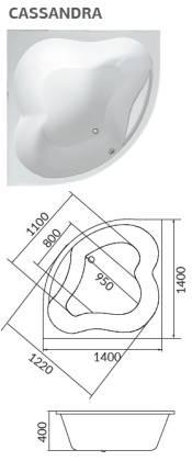 Акриловая ванна 1Marka Aura 160х105 R 01ау1610п Акриловая ванна 1Marka Aura 160х105 R 01ау1610п