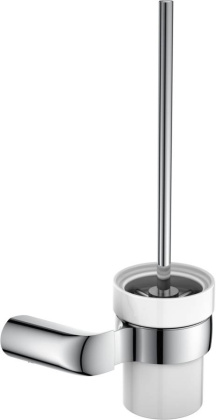 Ерш для туалета RUSH Flores, 39х18х13 см, хром, FL08710