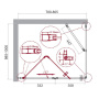 Душевой уголок BelBagno ALBANO-ASH-1-80/90-C-Cr Душевой уголок BelBagno ALBANO-ASH-1-80/90-C-Cr