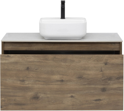 Тумба под раковину Aquanet Nova Lite 100 дуб рустикальный (1 ящик)
