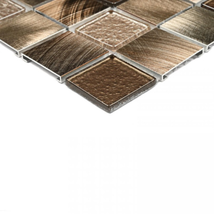 Стеклянная мозаика Bonaparte Titan Bronze 31,8х31,8 см Стеклянная мозаика Bonaparte Titan Bronze 31,8х31,8 см