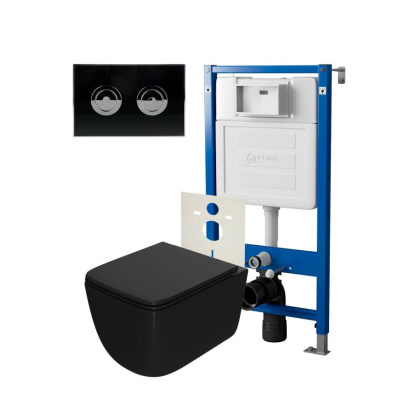 Сет: Система инсталляции пневматическая Point Элемент П для подвесного унитаза PN45121 + Клавиша смыва для пневматической инсталляции Point Венера, установка в стену, черный/хром, PN44071BC + Унитаз подвесной Point Меркурий безободковый сид.дюропласт микр Сет: Система инсталляции пневматическая Point Элемент П для подвесного унитаза PN45121 + Клавиша смыва для пневматической инсталляции Point Венера, установка в стену, черный/хром, PN44071BC + Унитаз подвесной Point Меркурий безободковый сид.дюропласт микр