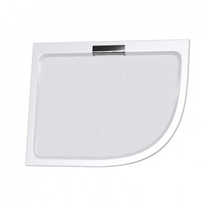 Душевой поддон  80*100*3,5 RGW GWS-41-L Белый/Асимметричный  Литьевой мрамор (Левый)