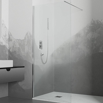 Душевая перегородка RGW Walk In WA-010 70 351001007-11 профиль Хром стекло прозрачное