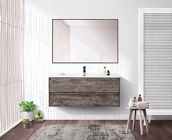 Тумба с раковиной подвесная BelBagno KRAFT 120 Rovere Tabacco, раковина белая Тумба с раковиной подвесная BelBagno KRAFT 120 Rovere Tabacco, раковина белая