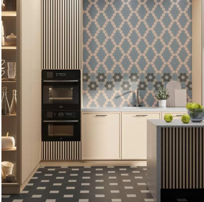 Декор AD\A657\MM Агуста чёрный,серый  29,7см*29,8см*6,9мм (1уп/8шт/0,708м2) матовый, шт.