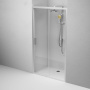 W90G-110-1-195MT Gem Solo Дверь душевая 110х195, стекло прозрачное, профиль матовый Хром