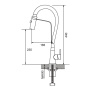 Смеситель для кухни с гибким изливом Shevanik S943 S943T-3