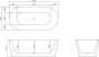 Акриловая ванна BELBAGNO BB405-1700-800 Акриловая ванна BELBAGNO BB405-1700-800