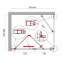 Душевой уголок BelBagno ALBANO-AS-1-80-C-Cr Душевой уголок BelBagno ALBANO-AS-1-80-C-Cr