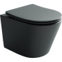 Подвесной унитаз Balearica Rimless (цвет Темный Антрацит Матовый)