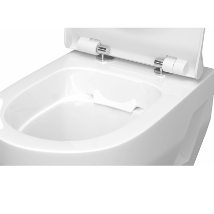 Унитаз консольный керам. LAPARET Correct с сиденьем микролифт белый с1 Унитаз консольный керам. LAPARET Correct с сиденьем микролифт белый с1