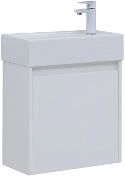 Тумба под раковину Aquanet Nova Lite 50 белый глянец (1 дверца) Тумба под раковину Aquanet Nova Lite 50 белый глянец (1 дверца)