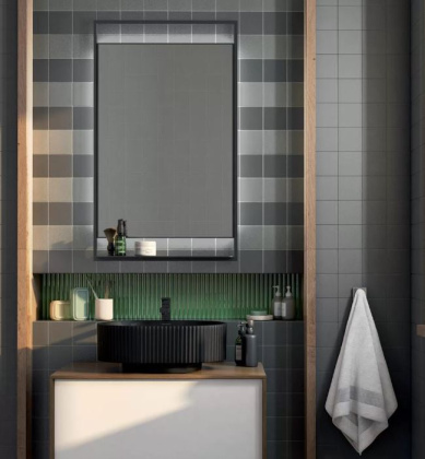 Керамогранит 1331S Агуста серый темный (9,8см*9,8см*7мм) (100шт/0,96м2) матовый, м2