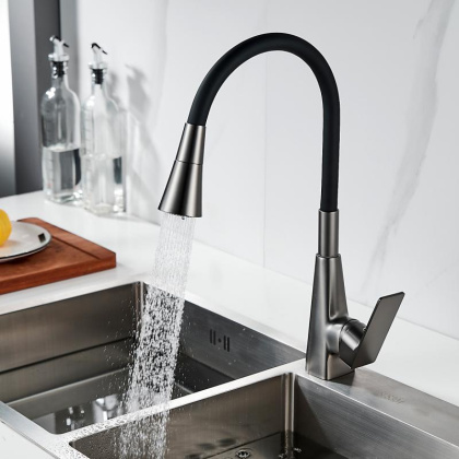 Смеситель для кухни с гибким изливом Shevanik S543T-3