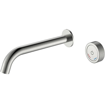 Смеситель автоматический для раковины из стены на 2 отв. TECH Nikel Brush Смеситель автоматический для раковины из стены на 2 отв. TECH Nikel Brush