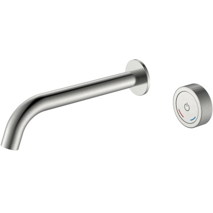 Смеситель автоматический для раковины из стены на 2 отв. TECH Nikel Brush Смеситель автоматический для раковины из стены на 2 отв. TECH Nikel Brush