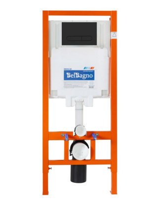 Комплект 4 в 1 Унитаз подвесной BelBagno COLORATO BB062CHR-MB с сиденьем BB062SC-MB + Система инсталляции для унитазов BelBagno BB002-80 с кнопкой смы Комплект 4 в 1 Унитаз подвесной BelBagno COLORATO BB062CHR-MB с сиденьем BB062SC-MB + Система инсталляции для унитазов BelBagno BB002-80 с кнопкой смы