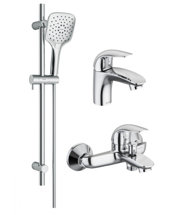 409310000 Palace Bit, набор 3 в 1: смес. д/умывальника, смес. Для ванны/душа, душ. комплект