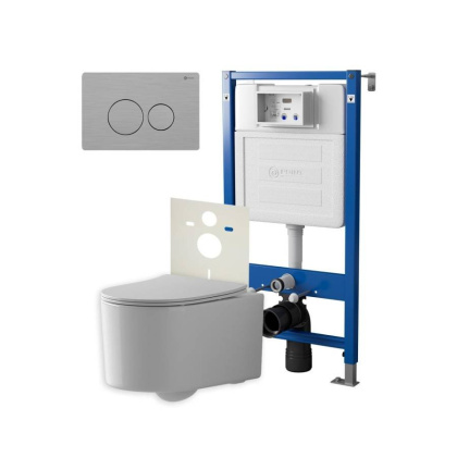 Сет: Система инсталляции Point Элемент для подвесного унитаза PN45120 + Клавиша смыва для инсталляции Point Виктория, нержавеющая сталь, сталь брашированная, PN44061SB + Унитаз подвесной Point Веста безободковый, белый, сиденье дюропласт, микролифт, быстр Сет: Система инсталляции Point Элемент для подвесного унитаза PN45120 + Клавиша смыва для инсталляции Point Виктория, нержавеющая сталь, сталь брашированная, PN44061SB + Унитаз подвесной Point Веста безободковый, белый, сиденье дюропласт, микролифт, быстр